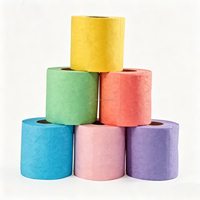 Papier toilette de qualité supérieure, couleur personnalisée, prix de gros