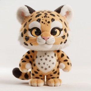 Bán Buôn Sáng Tạo Leopard Động Vật Sang Trọng Đồ Chơi Siêu Mềm Bông Phòng Khách Búp Bê Trang Trí Biểu Tượng Tùy Chỉnh Thú Nhồi Bông - Product Image 1