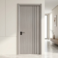 Portes intérieures au design moderne, imperméables, résistantes à l'humidité et aux insectes, pour usage commercial, porte en WPC