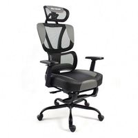 Chaise de bureau ergonomique pivotante moderne avec appui-tête réglable et support lombaire pour le bureau à domicile et la salle de réunion