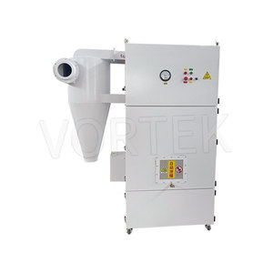 Collecteur de poussière industriel Vortek DL4018-200, extracteur de fumée de soudage mobile multifonction 3HP, neuf, 380V, minuterie 1H, 200L+120L - Product Image 1