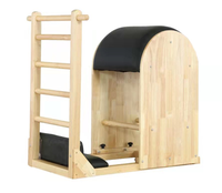 Baril d'escalade Pilates en bois d'érable réglable pour l'entraînement de la force du tronc, idéal pour les studios de yoga, les gymnases et la flexibilité de la colonne vertébrale