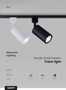 Système de <span class=keywords><strong>rail</strong></span> Railspot de style moderne projecteur LED blanc et noir GU10 CCT interrupteur feux de piste en aluminium puce COB - Product Image 5