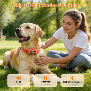 Pawton GPS <b>Dog</b> Fence <b>Collar</b> 4G LCD Display Waterproof IP67 Real Time Tracking For Medium <b>Large</b> <b>Dogs</b> - Product Image 3
