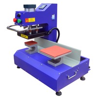 Mini presse à chaud pneumatique avec contrôle numérique PID, petite presse à chaud pour vêtements, transfert d'étiquettes en silicone