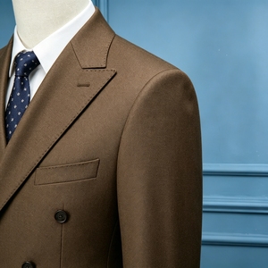Abito da <span class=keywords><strong>Uomo</strong></span> 2 Pezzi Stile Italiano di Lusso, Slim Fit, Alta Qualità, Abbigliamento Formale per Affari, Produzione OEM ODM Personalizzata - Product Image 4