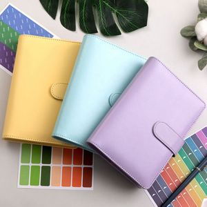 Agenda Personalizada A6 de Cuero PU, Planificador de Presupuesto, Cuaderno con Anillas, Hojas Sueltas, Regalos para Niños, Hebilla para Guardar Dinero en Efectivo, Cuaderno Promocional - Product Image 2