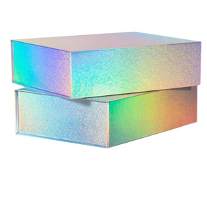Custom Caixa Cajas <span class=keywords><strong>Holografica</strong></span> Magnetic Pr Box Embalaje Cosmético Cartón Regalo Pr Caja de embalaje holográfica - Product Image 6