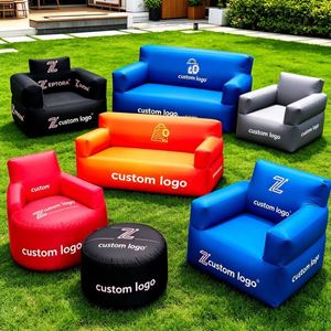 Sofá Inflable de TPU con Impresión Digital Personalizada para Publicidad, Eventos, Ferias Comerciales, Mueble de Exhibición Portátil con Bolsa - Product Image 1
