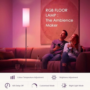 Lámpara de Pie Inteligente con Sensor de Voz, Control Remoto a Todo Color, Enchufable, Ambiente Interior, Color Mágico - Product Image 4