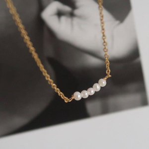 <span class=keywords><strong>2025</strong></span> nouveau Design en gros en acier inoxydable non terni plaqué or 18 carats PVD collier de chaîne de perles étanche