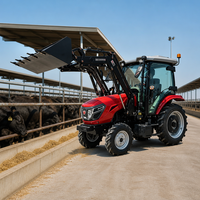 Tracteur 4x4 dynamique de 120 CV avec cabine climatisée, système hydraulique robuste et levage haute performance pour l'agriculture – Idéal pour le travail actuel