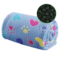 Couverture Polaire Tricotée Lumineuse Noël et Fêtes, 100% Polyester, Douce, pour Enfants, Cadeau d'Anniversaire, Vente en Gros, OEM
