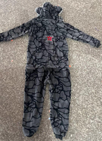 Pyjama Combinaison Animale en Flanelle pour Carnaval et Cosplay, Assorti Famille, en Polyester pour Adulte, Peignoir de Fête, Cadeaux de Fêtes, Unisexe