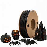 Filament d'impression 3D 1,75 mm en plastique noir renforcé de fibres de carbone pour l'impression de décorations extérieures