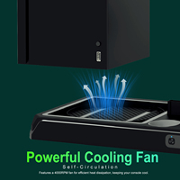 Honcam Batterie rechargeable RGB Light 1400mAh Support de refroidissement vertical Station d'accueil pour Xbox Series X S