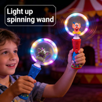 Baguette lumineuse LED de cirque rotative et clignotante pour enfants, idéale pour les fêtes foraines, anniversaires et fournitures de fête en gros