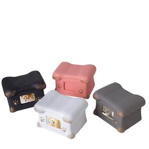 Caja de cerámica para cremación de Ángel, ataúd conmemorativo para mascotas, curvas funerarias para cachorros, gatos, perros, gatitos, caja conmemorativa - Product Image 1
