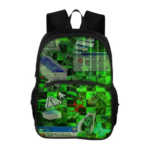 Zaino scolastico a doppio strato per bambini, grande capacità, con cartoni animati <span class=keywords><strong>Roblox</strong></span>, per studenti, ideale per il cross-border - Product Image 4