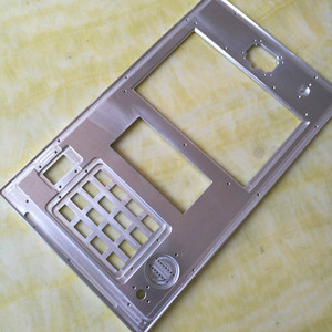 Panneau de sonnette en alliage d'aluminium OEM, pièce de précision usinée CNC 005-A, sablée et oxydée, pour usage domestique intelligent - Product Image 1