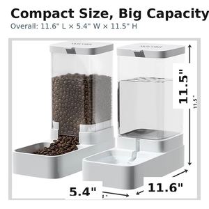 Distributeur automatique de nourriture pour chats et chiens Gravity, en plastique solide, capacité de 2,1 kg de nourriture, réservoir d'eau de 3,8 L - Product Image 5