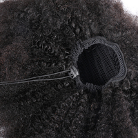 Extensions de queue de cheval à cordon de serrage SHOUMEI 4B4C Afro Kinky Curly 100% cheveux humains