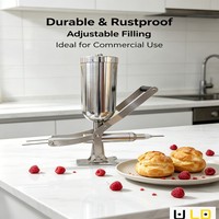 Machine électrique de remplissage de crème pour éclairs, gâteaux et mooncakes, idéale pour les cuisines centralisées et les boulangeries