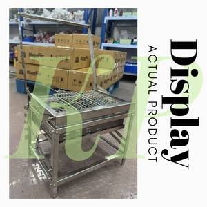 Parrilla de Carbón de Acero Inoxidable BlazeFor para Exteriores, Parrilla Giratoria para Barbacoa, Griglia Per Barbecue para Patio Trasero, Familia, Balcón - Product Image 4