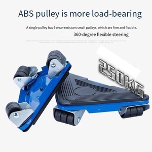 Juego de 4 Elevadores de Muebles de Acero Resistente, con Ruedas Giratorias de 360 Grados, de Grado Industrial para Mover Muebles - Product Image 6