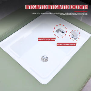 Cama de champú de pedicura reclinable de lujo para terapia de Spa mesa de masaje eléctrica moderna para salón de belleza portátil de Masaje Tailandés - Product Image 5