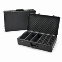 Boîtier de rangement en aluminium à 6 rangées pour cartes gradées avec serrure à combinaison, pour cartes de sport PSA/BGS/PCAC