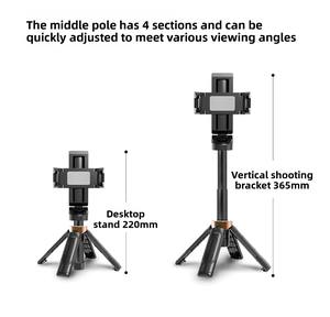 Trípode Universal Portátil para Teléfono Móvil, Mini Trípode Compacto Inteligente para Viajes, Palo Selfie con 4 Patas y Mango, Trípode para Cámara - Product Image 5