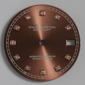 28.5mm diamond dial <b>watch</b> with waterproof stainless steel <b>case</b>, featuring pink, white and blue dials, equipped with NH35 - Product Image 6