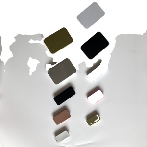 Empty Small Rectangle Pink <strong>White</strong> <strong>Black</strong> <strong>Mint</strong>/Cosmetic/Solid Perfume/Lip Balm Slide Top Metal Tin Case/Box/Container - Product Image 2