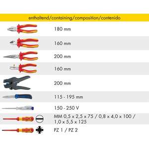 ชุดเครื่องมือ heytec M 50829-18 VDE พร้อมไส้โฟม2ส่วนประกอบ12ชิ้น - Product Image 2