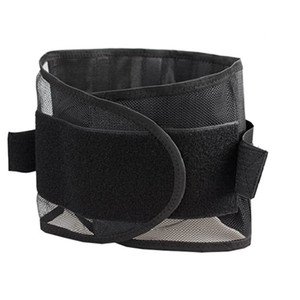 Cinturón de soporte lumbar transpirable para adultos, color negro, tamaño ajustable - Product Image 1