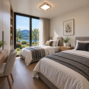Casa Prefabricada Modular Tipo Cabaña <span class=keywords><strong>Apple</strong></span> de 20 pies/40 pies con Pared de Cristal Completa, Casa Móvil para Vacaciones - Product Image 5