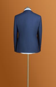 616 100% len nam mới kinh doanh màu xanh nửa vải nam phù hợp với áo khoác kinh doanh màu xanh - Product Image 2