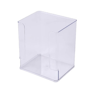Acrylic Transparent Desktop Storage <b>Box</b> For <b>Makeup</b> Cosmetics Organizer Small Capacity 0.5L Clear Plastic Basket - Product Image 1