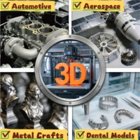 Usine certifiée ISO 9001, service d'impression 3D en métal DMLS, pièces à géométrie complexe, livraison rapide pour l'industrie automobile, la robotique