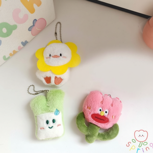 Portachiavi in peluche con tulipano d'anatra - Product Image 1