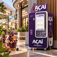 Distributeur automatique intelligent de sorbet d'açai avec écran tactile et système de paiement intelligent