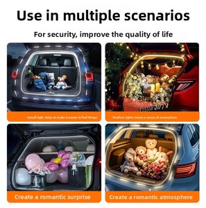 Luce Ambientale per Bagagliaio Auto, Illuminazione Decorativa per Interni Auto, Lampada Atmosfera Anteriore e Posteriore, Striscia Luminosa Completa - Product Image 4