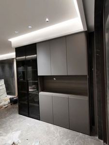 Mueble Zapatero de Madera Maciza Montado en la Pared, Diseño Moderno, Muebles para Sala de Estar, Muebles para el Hogar Ecológicos - Product Image 4