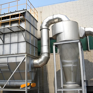 Collecteur de poussière cyclonique, filtre à poussière cyclonique en acier inoxydable avec ventilateur pour copeaux de bois, usine d'amidon, usine de chaux - Product Image 2