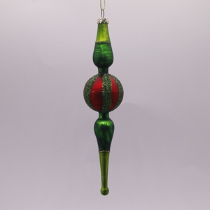 Adornos Navideños Creativos para el Hogar, Exquisitas Manualidades de Vidrio Pintadas a Mano de 4*4*8 cm, Productos Decorativos Colgantes - Product Image 3