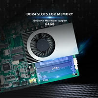 HISWISER ITX Motherboard Mainboard Terintegrasi Intel Core I5 1235U CPU Mendukung 2 X DDR4 MAX 64GB M.2 SSD NVME Mini PCIE