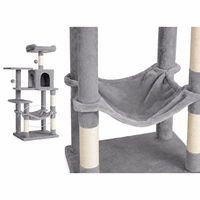Arbre à chat multi-niveaux en sisal et peluche extra-haut du fabricant