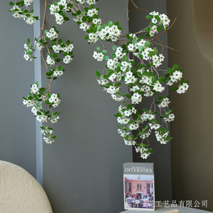 Bouquet de fleurs artificielles en velours Yihua Floral Art, blanc, décoration moderne pour la maison, fleurs en soie, ornement pour le salon - Product Image 1