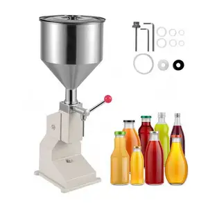 Stainless Steel Hand Lotion Filling Machine Small Lipgloss Cream Paste Filling Machine